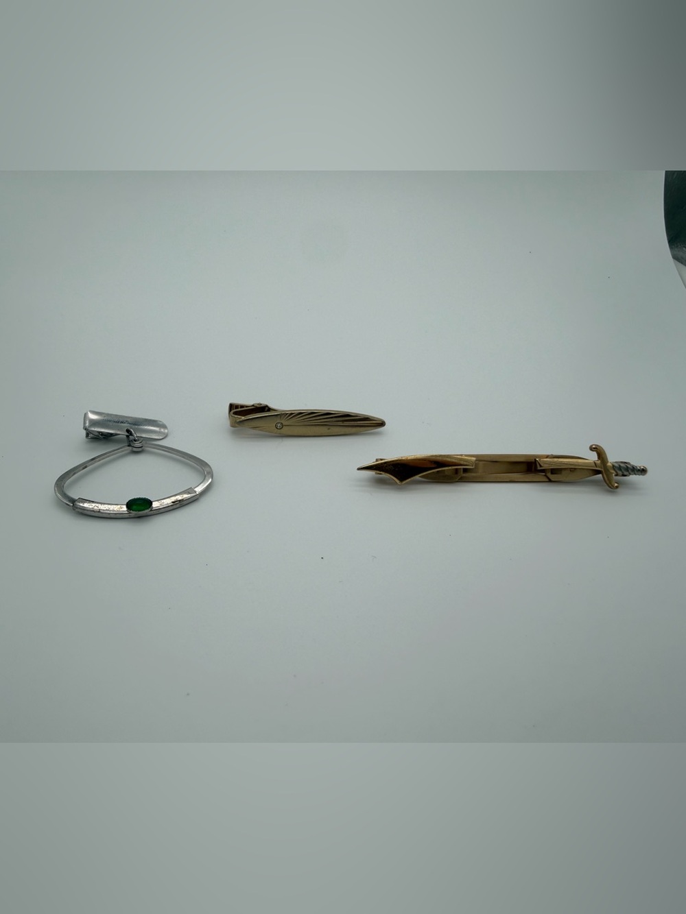 Vintage Anson Tie Bar/Clip Set of 3